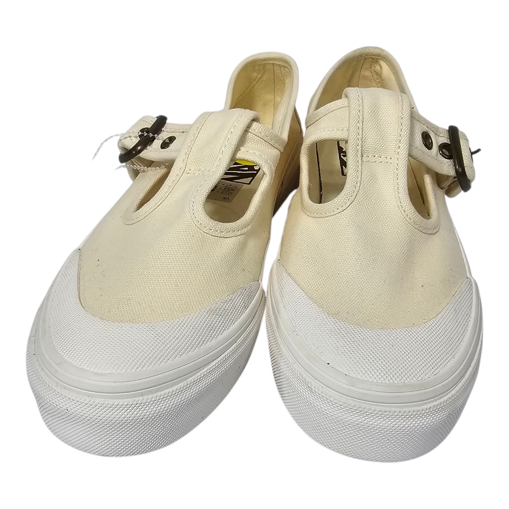 Mary Jane Vans Cream Canvas Sneakers Sz 6.5 Womens Academy Boho - Picture 4 of 7
